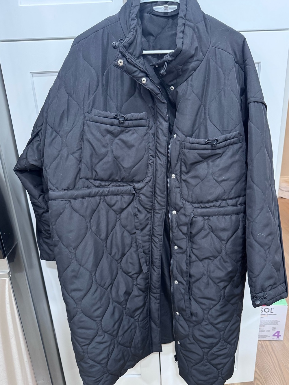 Motherhood Black Quilted Puffer Jacket